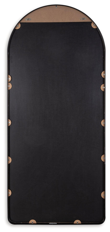 Sethall Black Floor Mirror - Ella Furniture