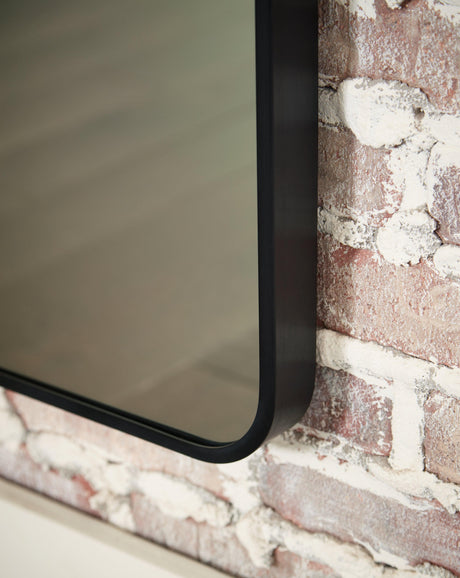 Sethall Black Floor Mirror - Ella Furniture