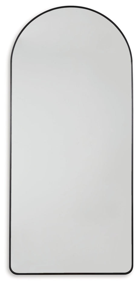 Sethall Black Floor Mirror - Ella Furniture