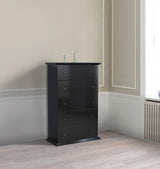 Natalie Black 4 Pc Queen Bedroom Set - Ella Furniture