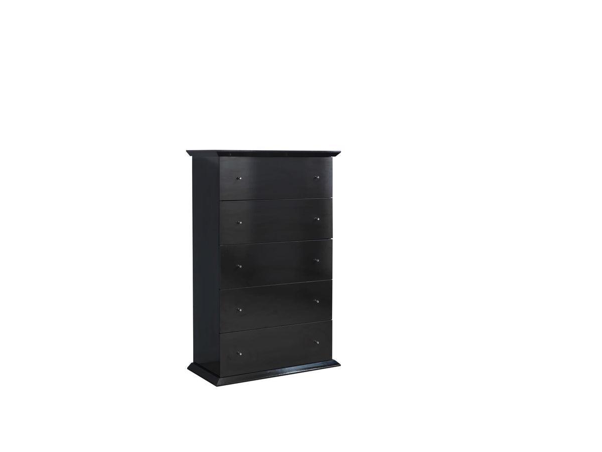 Natalie Black 4 Pc Queen Bedroom Set - Ella Furniture