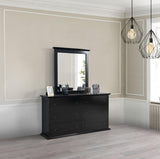 Natalie Black 4 Pc Queen Bedroom Set - Ella Furniture