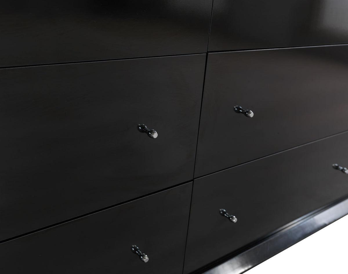 Natalie Black 4 Pc Queen Bedroom Set - Ella Furniture