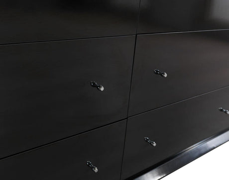 Natalie Black 4 Pc Queen Bedroom Set - Ella Furniture