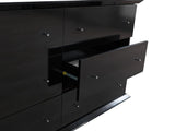 Natalie Black 4 Pc Queen Bedroom Set - Ella Furniture