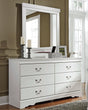 Anarasia White Dresser And Mirror - Ella Furniture