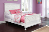 Kaslyn White Full Panel Bed - Ella Furniture