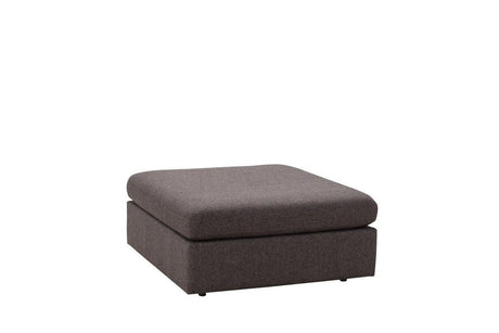 Penelope Smoke Ottoman - Ella Furniture