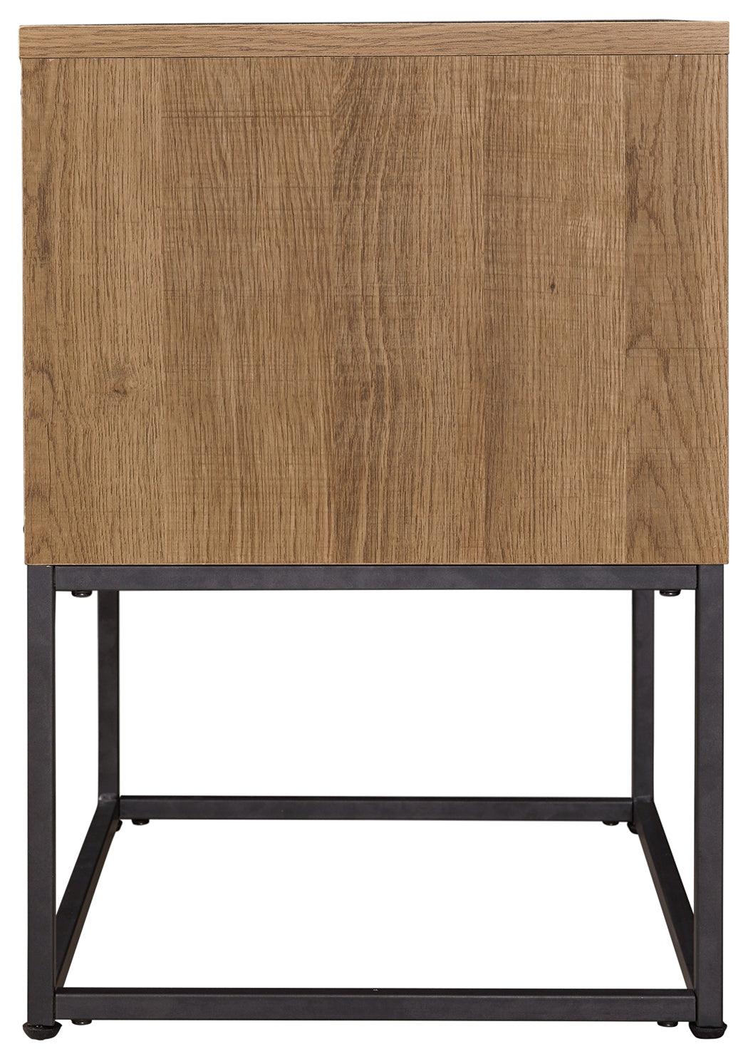 Thadamere Light Brown Nightstand - Ella Furniture