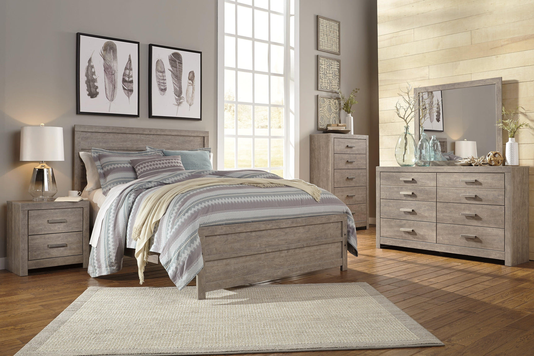 Culverbach Gray Dresser And Mirror - Ella Furniture