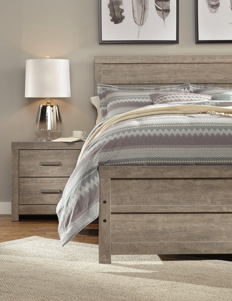 Culverbach Gray King Panel Bed - Ella Furniture