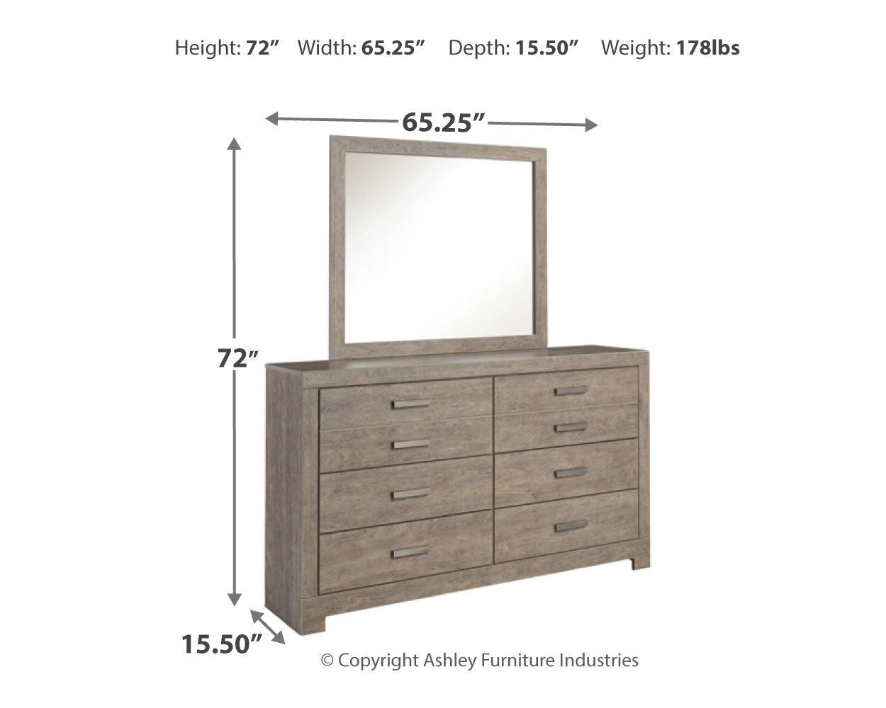 Culverbach Gray Dresser And Mirror - Ella Furniture