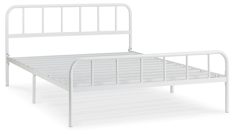 Trentlore White Full Platform Bed - Ella Furniture