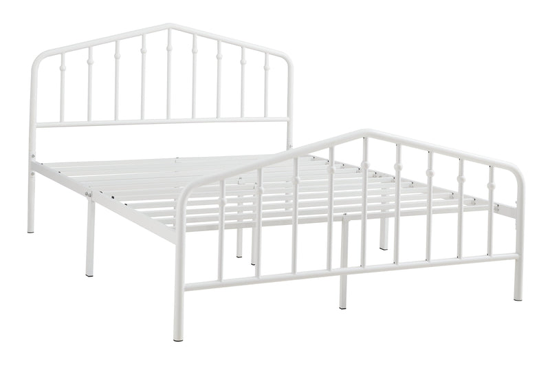 Trentlore White Full Metal Bed
