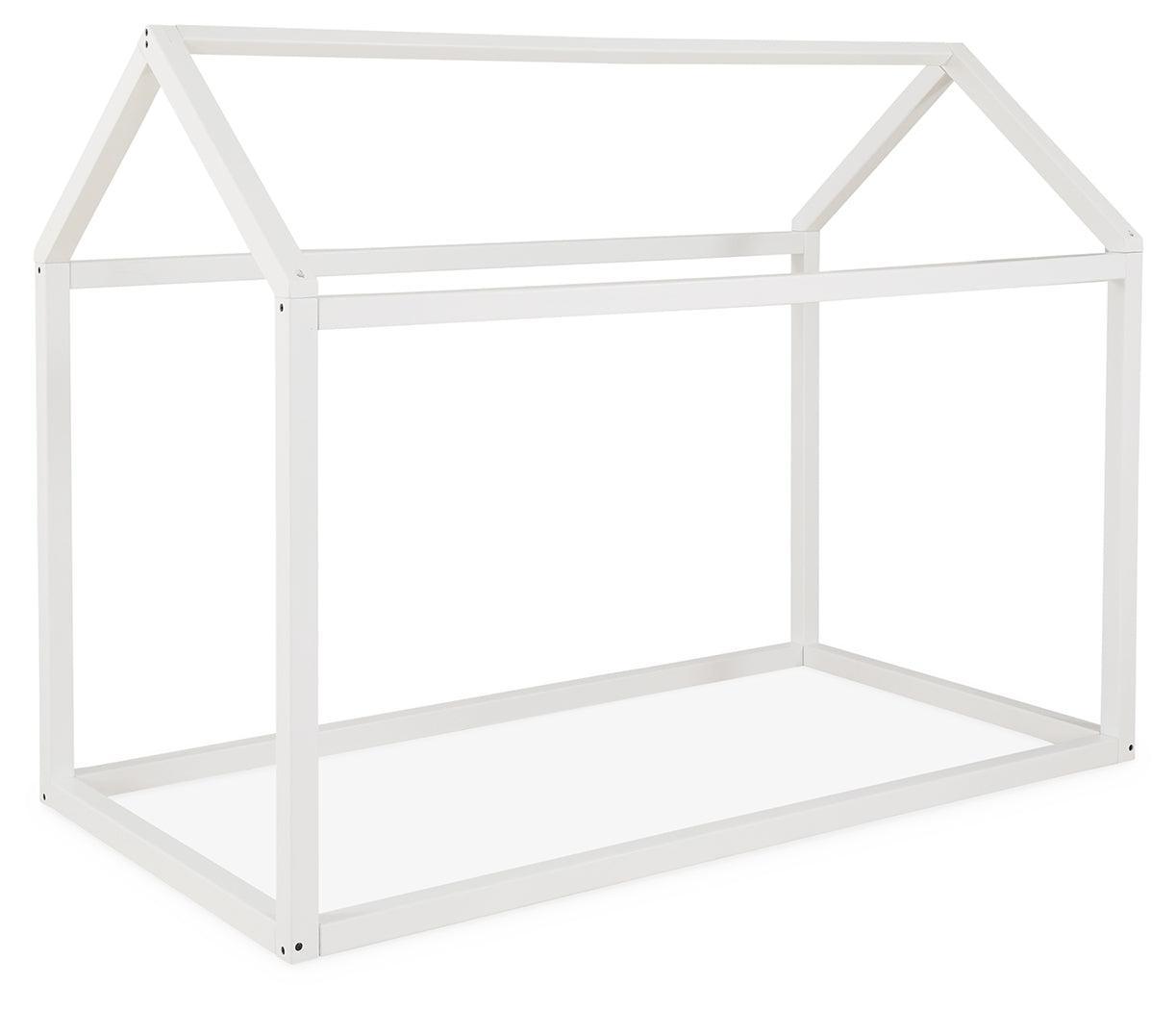 Flannibrook White Twin House Bed Frame - Ella Furniture