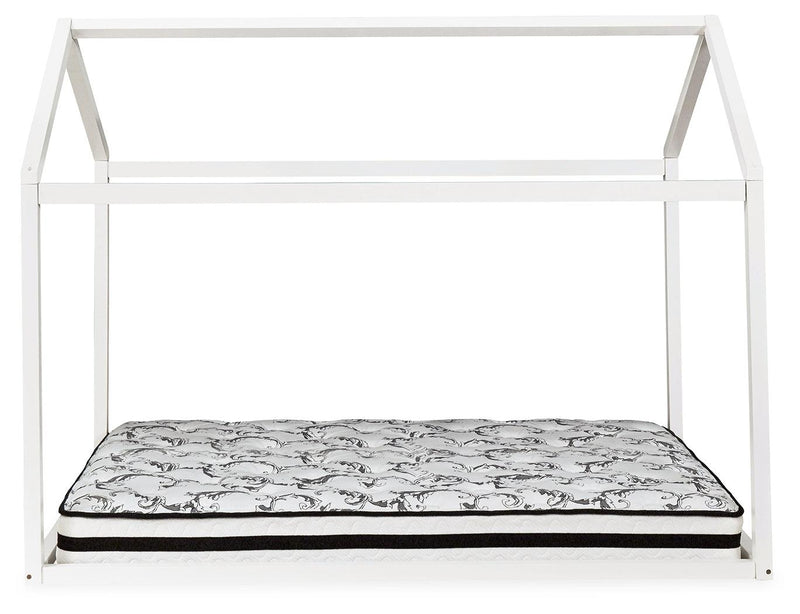 Flannibrook White Full House Bed Frame - Ella Furniture