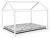 Flannibrook White Full House Bed Frame - Ella Furniture