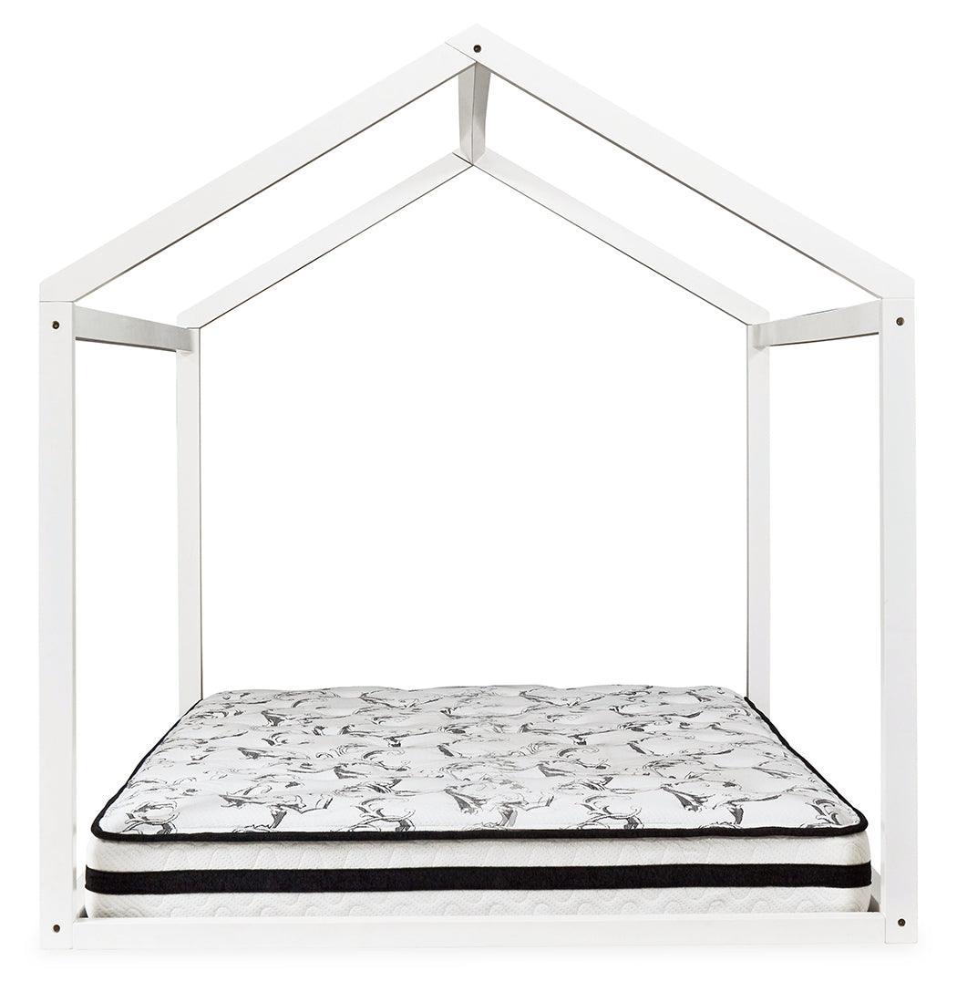 Flannibrook White Full House Bed Frame - Ella Furniture