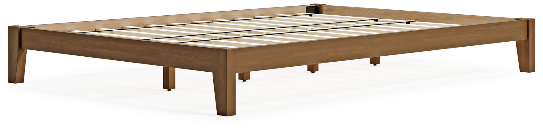 Tannally Light Brown Full Platform Bed - Ella Furniture