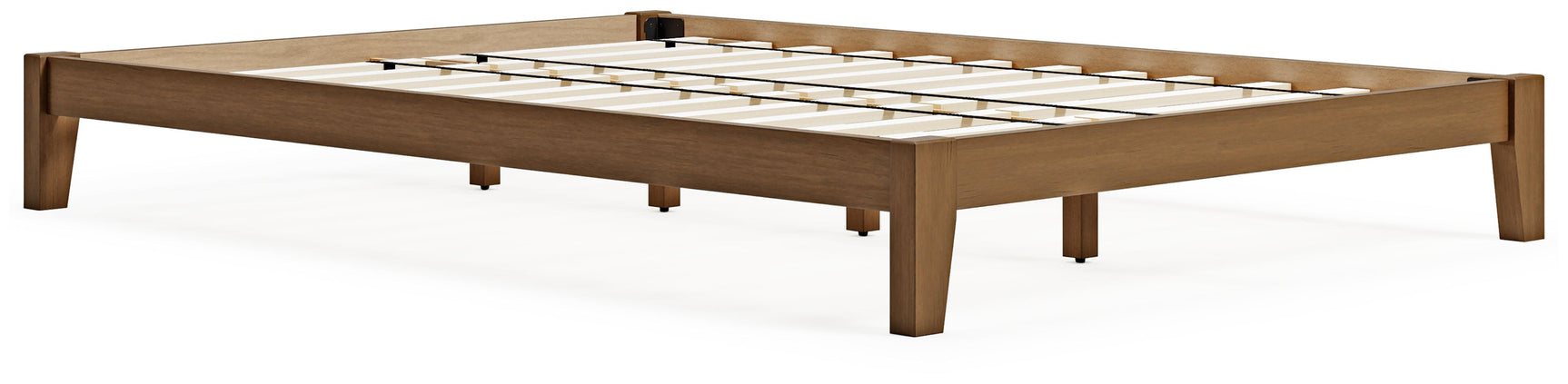 Tannally Light Brown Full Platform Bed - Ella Furniture