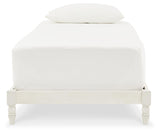 Tannally White Twin Platform Bed - Ella Furniture