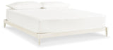 Tannally White King Platform Bed - Ella Furniture