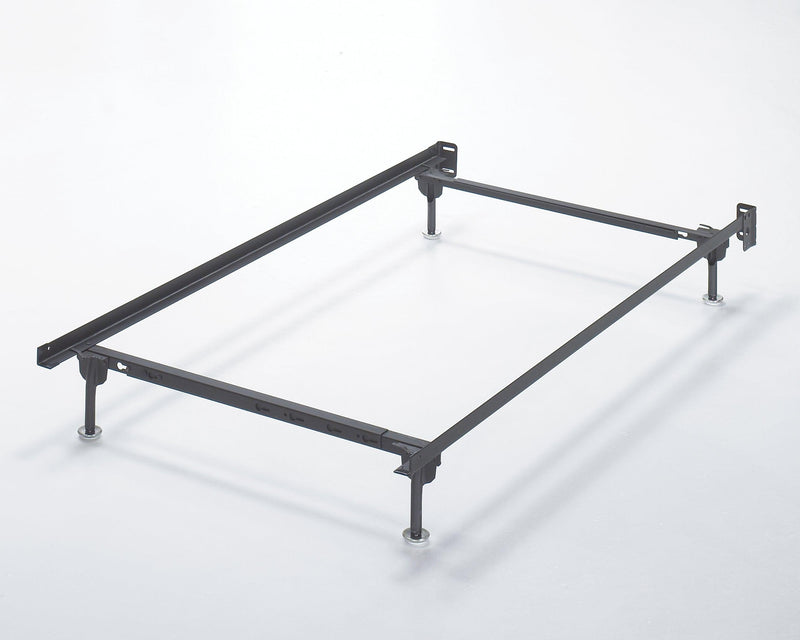 Frames And Rails Metallic Twin/full Bolt On Bed Frame - Ella Furniture