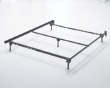 Frames And Rails Metallic Queen Bolt On Bed Frame - Ella Furniture