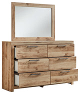 Hyanna Tan Dresser And Mirror - Ella Furniture