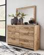 Hyanna Tan Dresser And Mirror - Ella Furniture