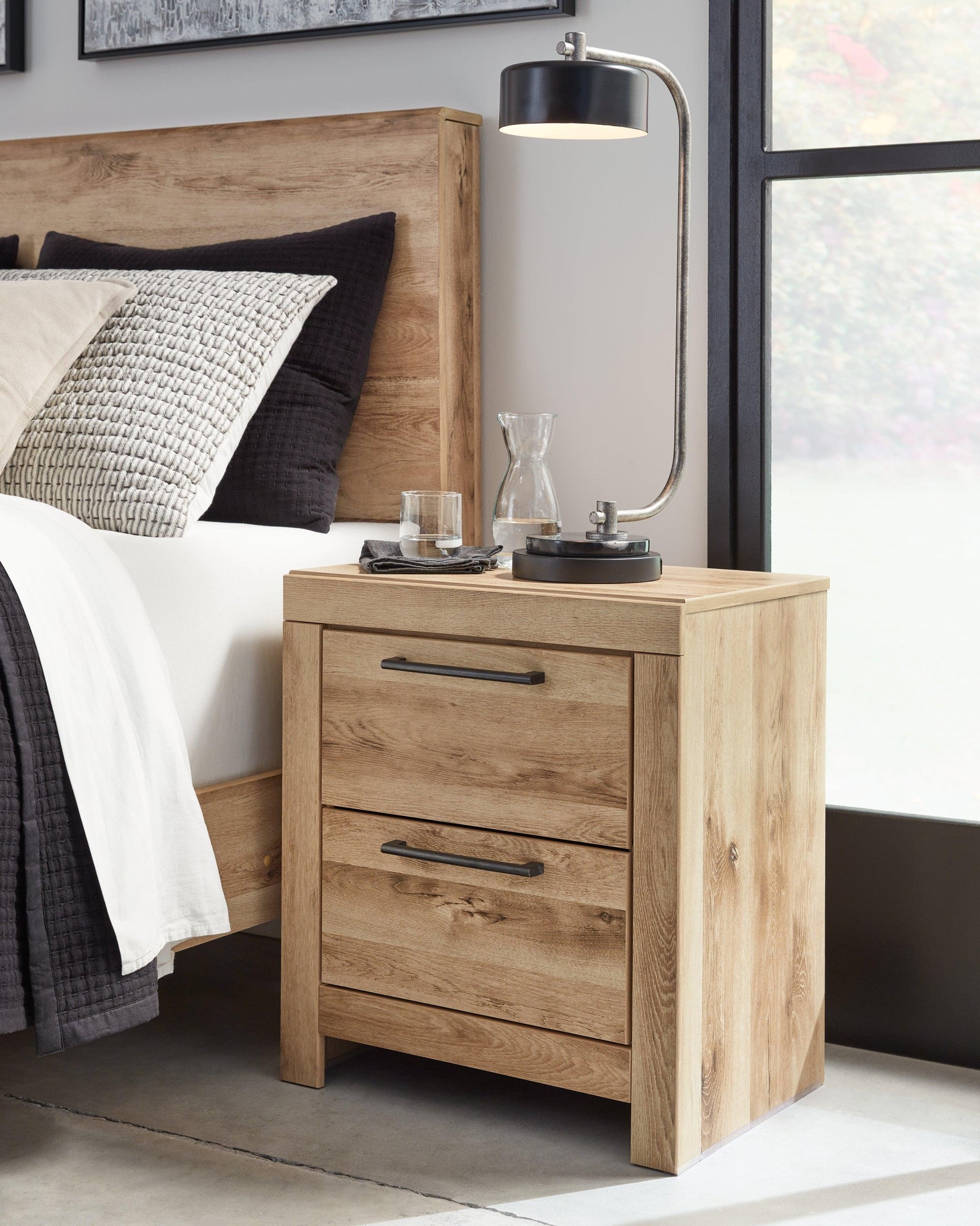 Hyanna Tan Nightstand - Ella Furniture