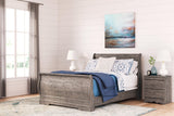 Bayzor Gray Full Sleigh Bed - Ella Furniture