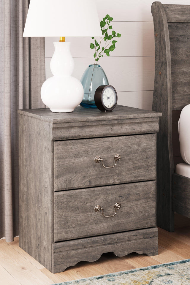 Bayzor Gray Nightstand - Ella Furniture