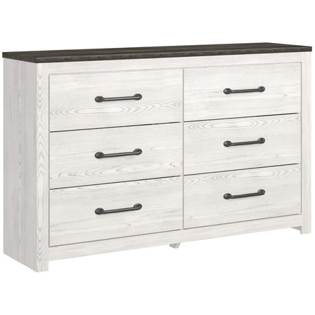 Gerridan White/Gray Dresser And Mirror - Ella Furniture