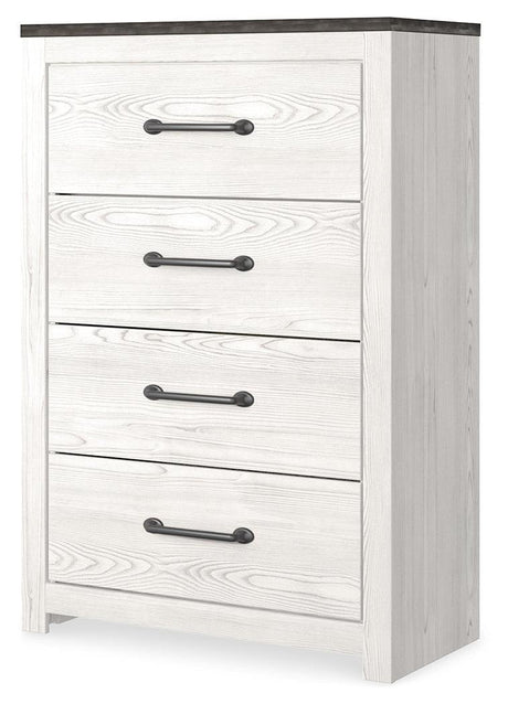 Gerridan White/Gray Chest Of Drawers - Ella Furniture