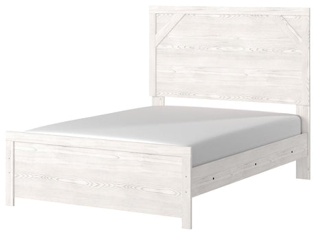Gerridan White/Gray Full Panel Bed - Ella Furniture