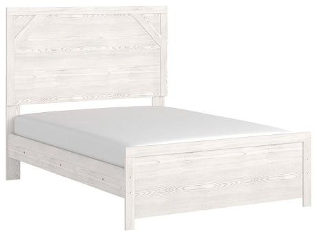 Gerridan White/Gray Full Panel Bed - Ella Furniture