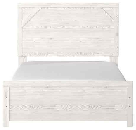 Gerridan White/Gray Full Panel Bed - Ella Furniture