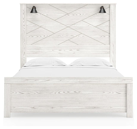 Gerridan White/Gray Queen Panel Bed B1190B7 - Ella Furniture