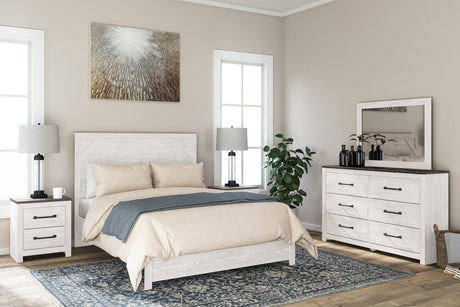Gerridan White/Gray Dresser And Mirror - Ella Furniture