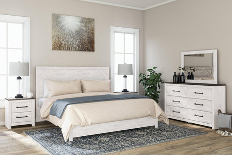 Gerridan White/Gray Dresser And Mirror - Ella Furniture