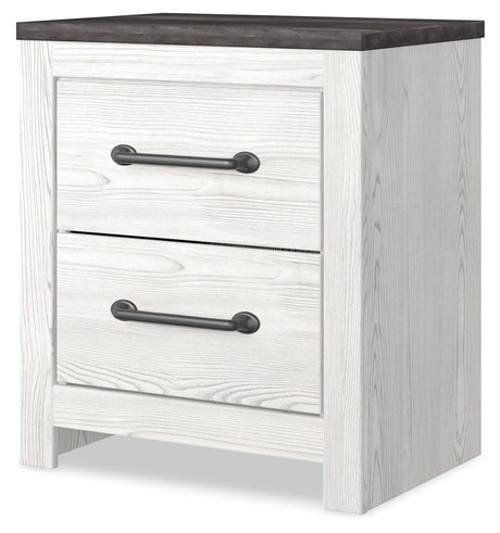 Gerridan White/Gray Nightstand - Ella Furniture