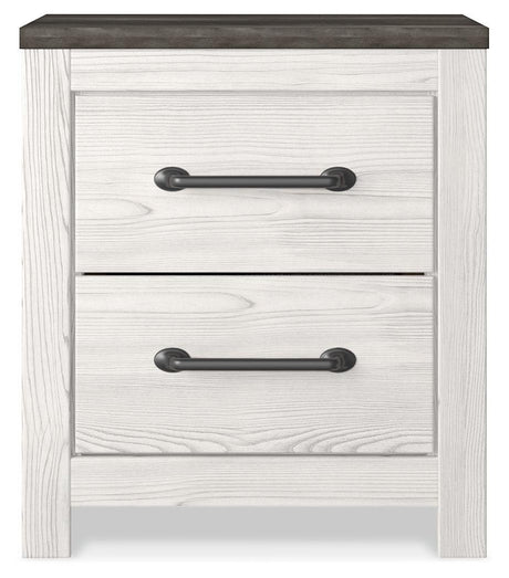 Gerridan White/Gray Nightstand - Ella Furniture