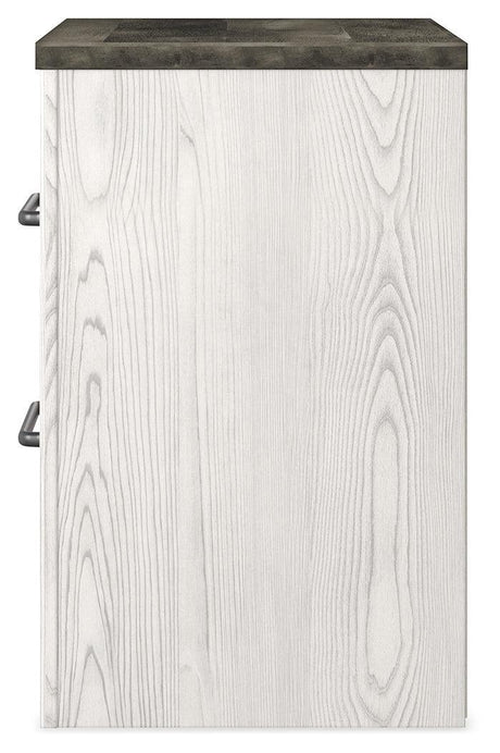 Gerridan White/Gray Nightstand - Ella Furniture