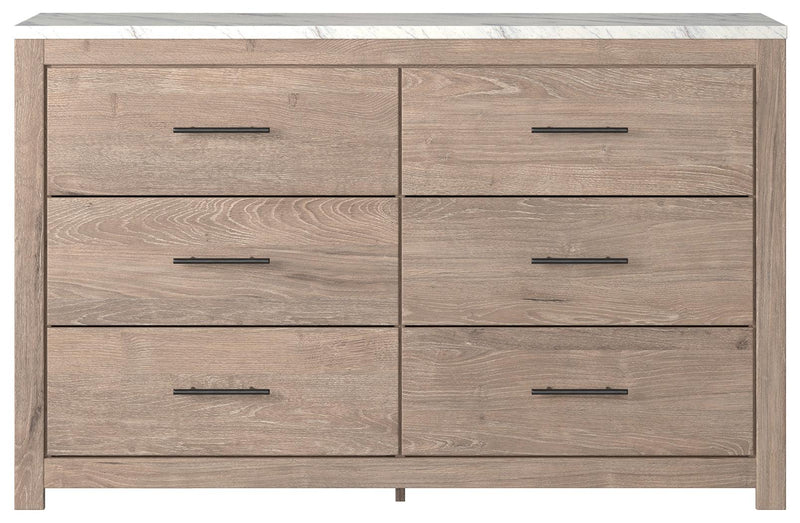 Senniberg Light Brown/white Dresser - Ella Furniture