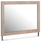 Senniberg Light Brown/white Bedroom Mirror - Ella Furniture