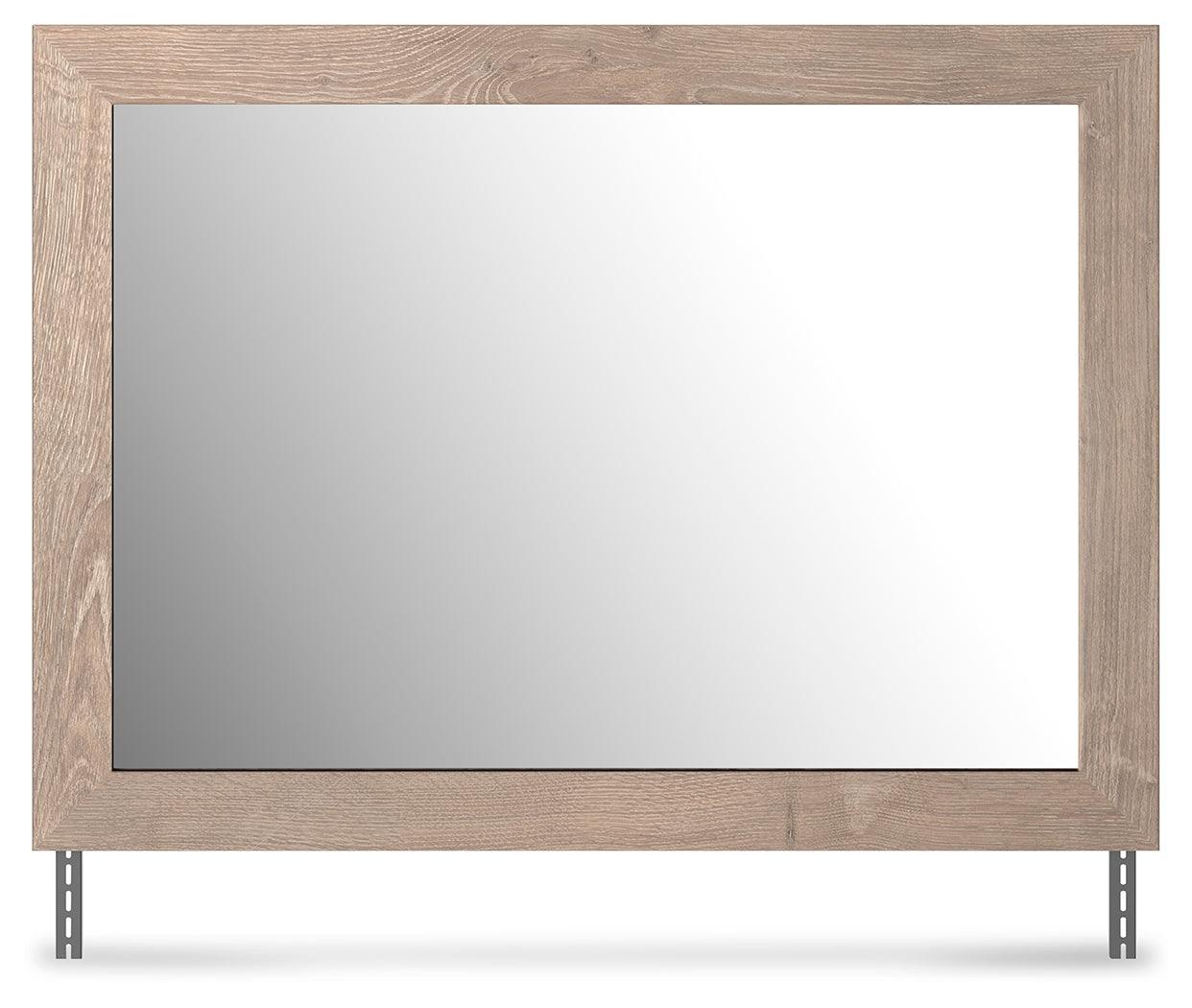 Senniberg Light Brown/white Bedroom Mirror - Ella Furniture