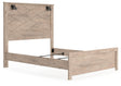 Senniberg Light Brown/white Queen Panel Bed - Ella Furniture