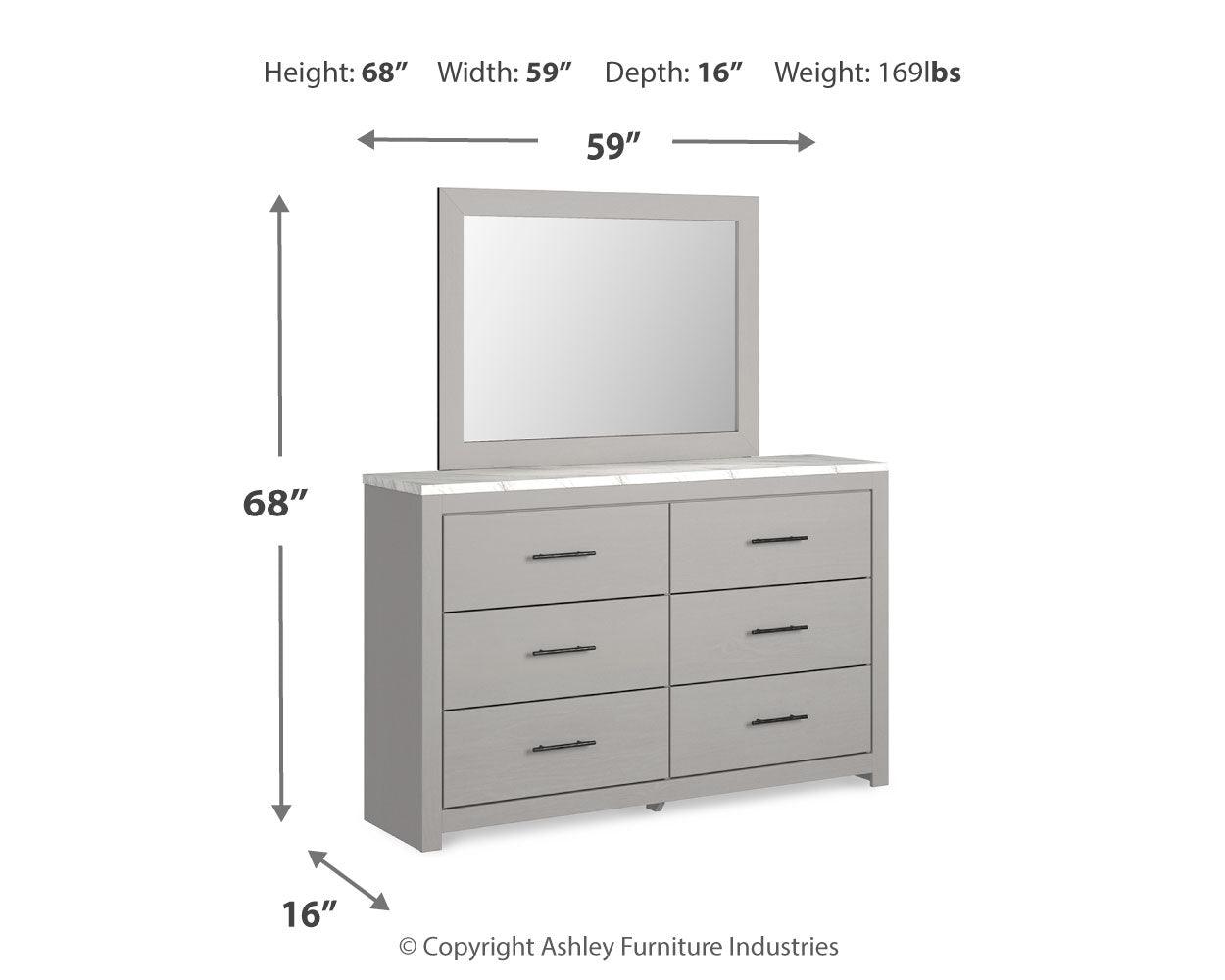 Cottonburg Light Gray/white Dresser And Mirror - Ella Furniture