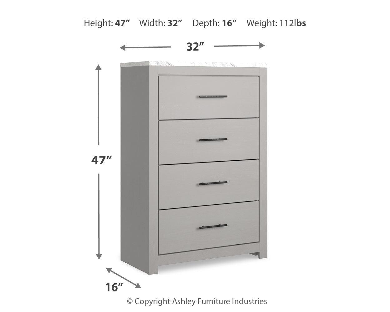 Cottonburg Light Gray/white Chest Of Drawers - Ella Furniture